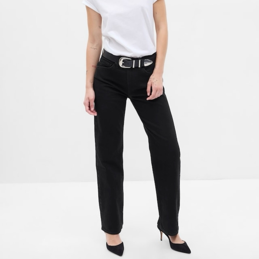GAP Preowned High Rise Organic Cotton '90s Loose Jeans with Washwell